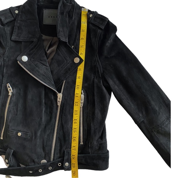 BLANKNYC black suede moto jacket, size x-small - Picture 9 of 10